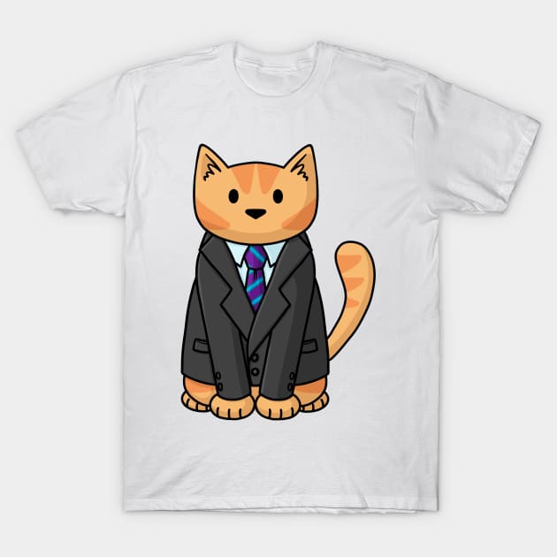 Business Cat T-Shirt by Doodlecats 